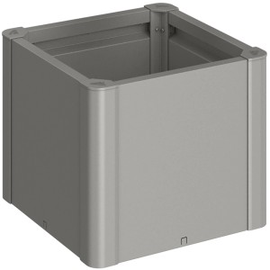 Biohort Belvedere Mini Pflanzbeet, Gr. 50, Quarzgrau-Metallic, für Garten und Balkon.