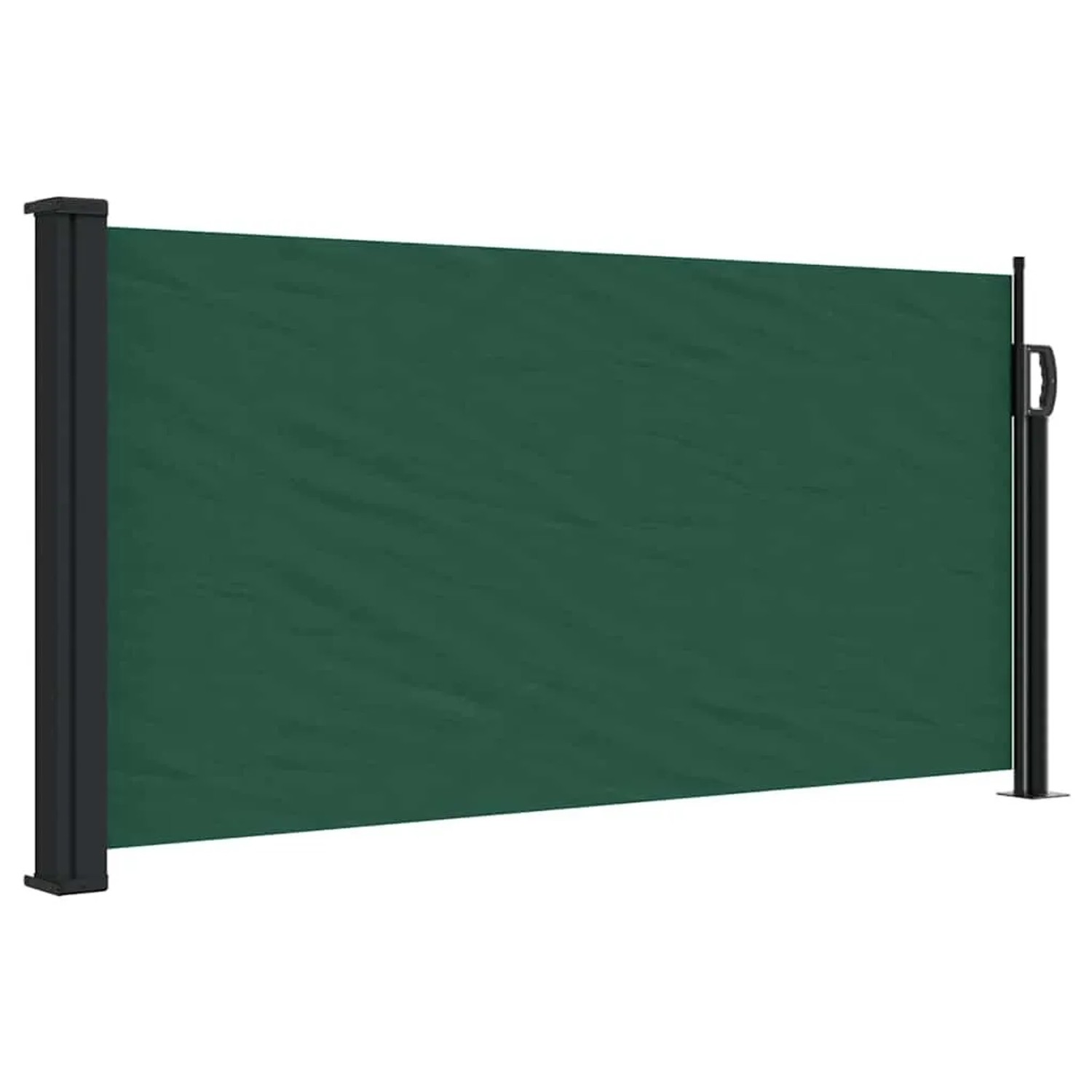 vidaXL Seitenmarkise Ausziehbar Dunkelgrün 100x300 cm 4004275