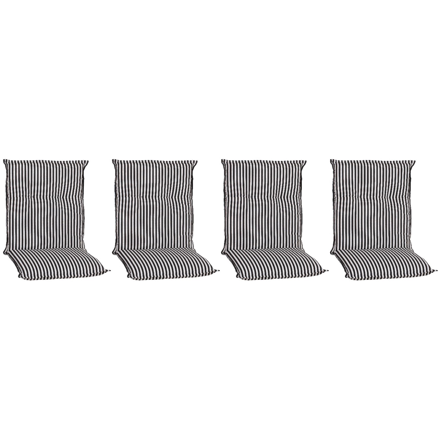 Beo Sitzauflage Niedriglehner Tupelo 4er Set Schwarz-Weiß günstig online kaufen