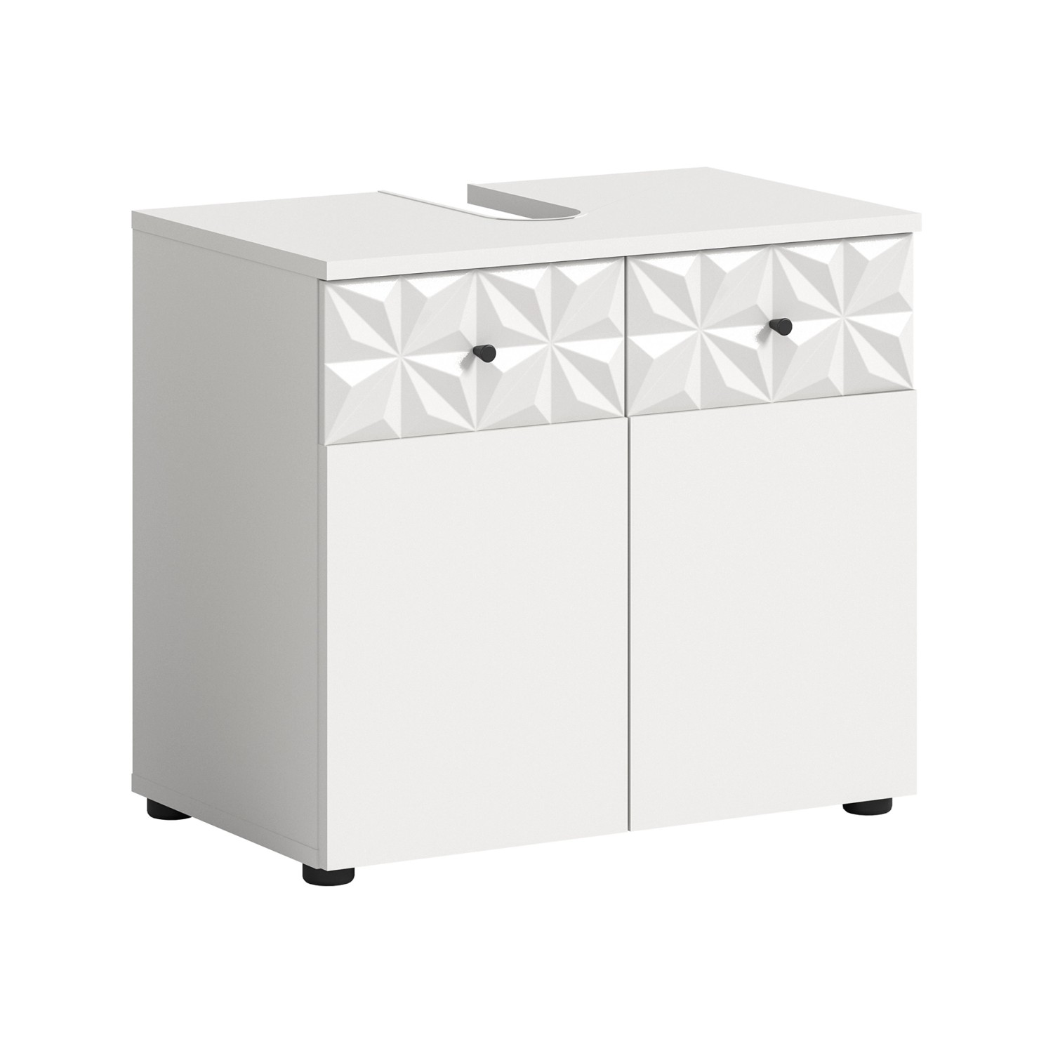 Waschbeckenunterschrank Prisma Weiß 54 cm x 60 cm x 37 cm günstig online kaufen