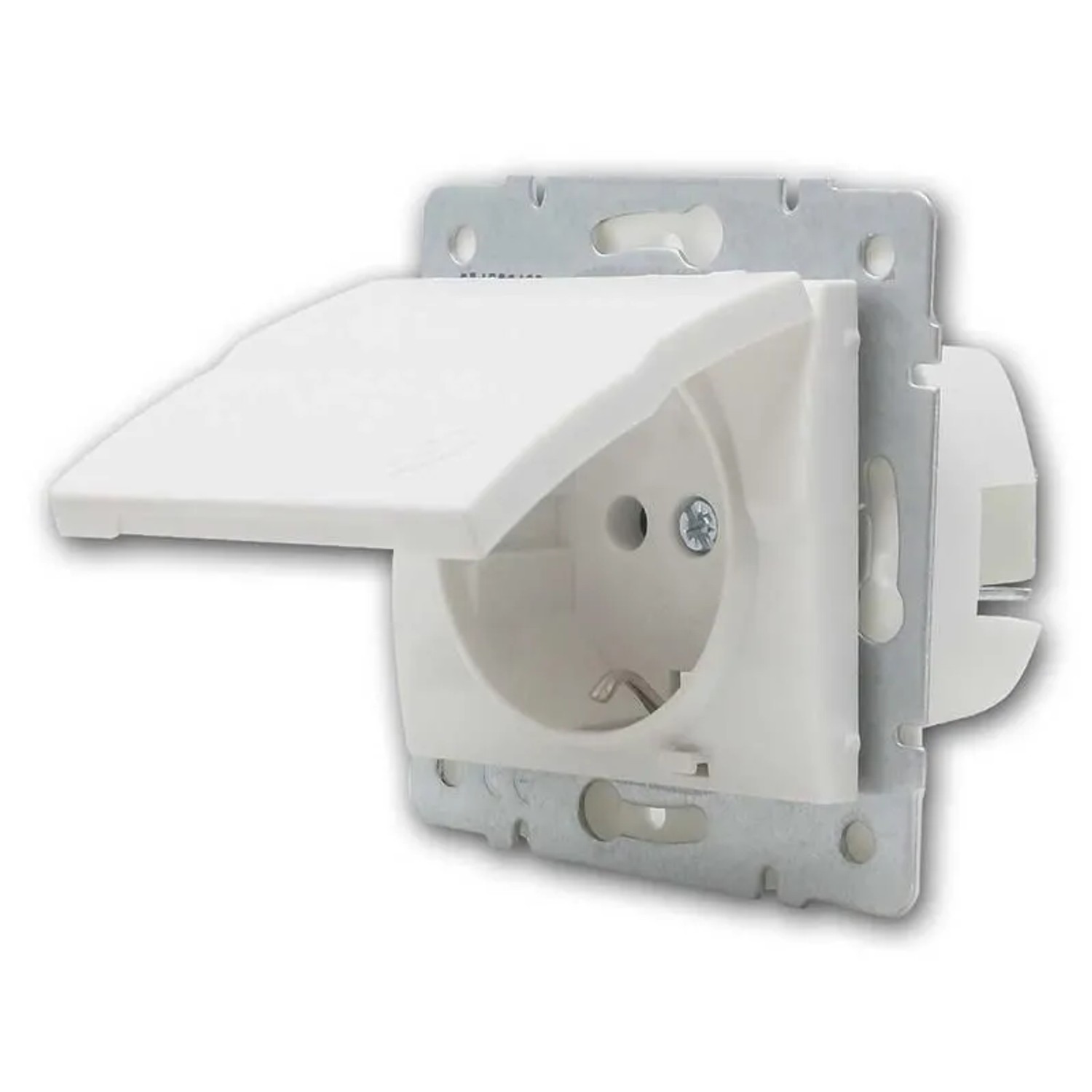 Kanlux LOGI Steckdose IP44 Weiß 250V16A ohne Rahmen