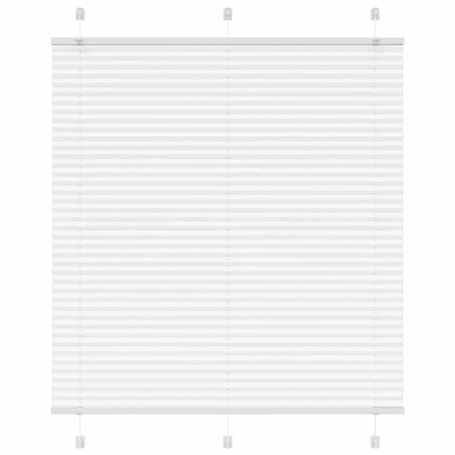 vidaXL Plissee Weiß 115x100 cm Stoffbreite 114,4 cm Polyester 4015486 günstig online kaufen