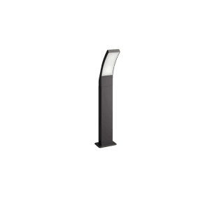 Moderne Philips LED Sockelleuchte Splay in Anthrazit für den Außenbereich.