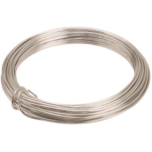 Silberner Conacord Aludraht, 1,6 mm x 12 m, für Bastelarbeiten.