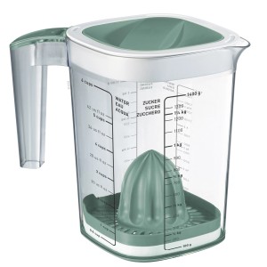 Rotho Back-Messbecher Loft 1,5 l Transparent Mistletoe Green