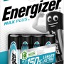 Energizer Max Plus AA Mignon Batterien, 4er-Pack. Leistungsstarke Alkaline Batterien für Geräte.