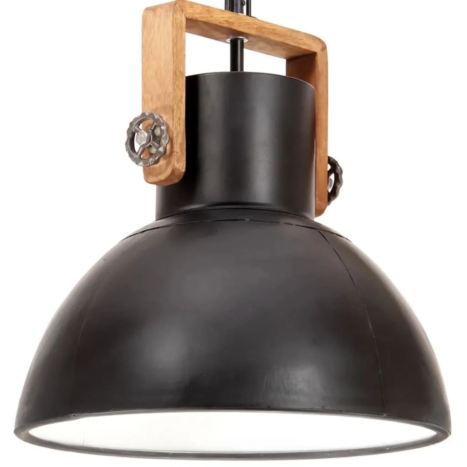 vidaXL Hängelampe Industriestil 25 W Schwarz Rund 40 cm E27 320535