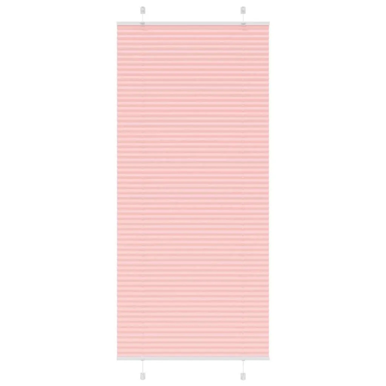 vidaXL Plissee Rosa 90x200 cm Stoffbreite 89,4 cm Polyester 4015464 günstig online kaufen