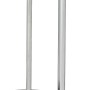 Wenko Stand WC-Garnitur Pebble Steingrau mit WC-Bürste und Toilettenpapierhalter.