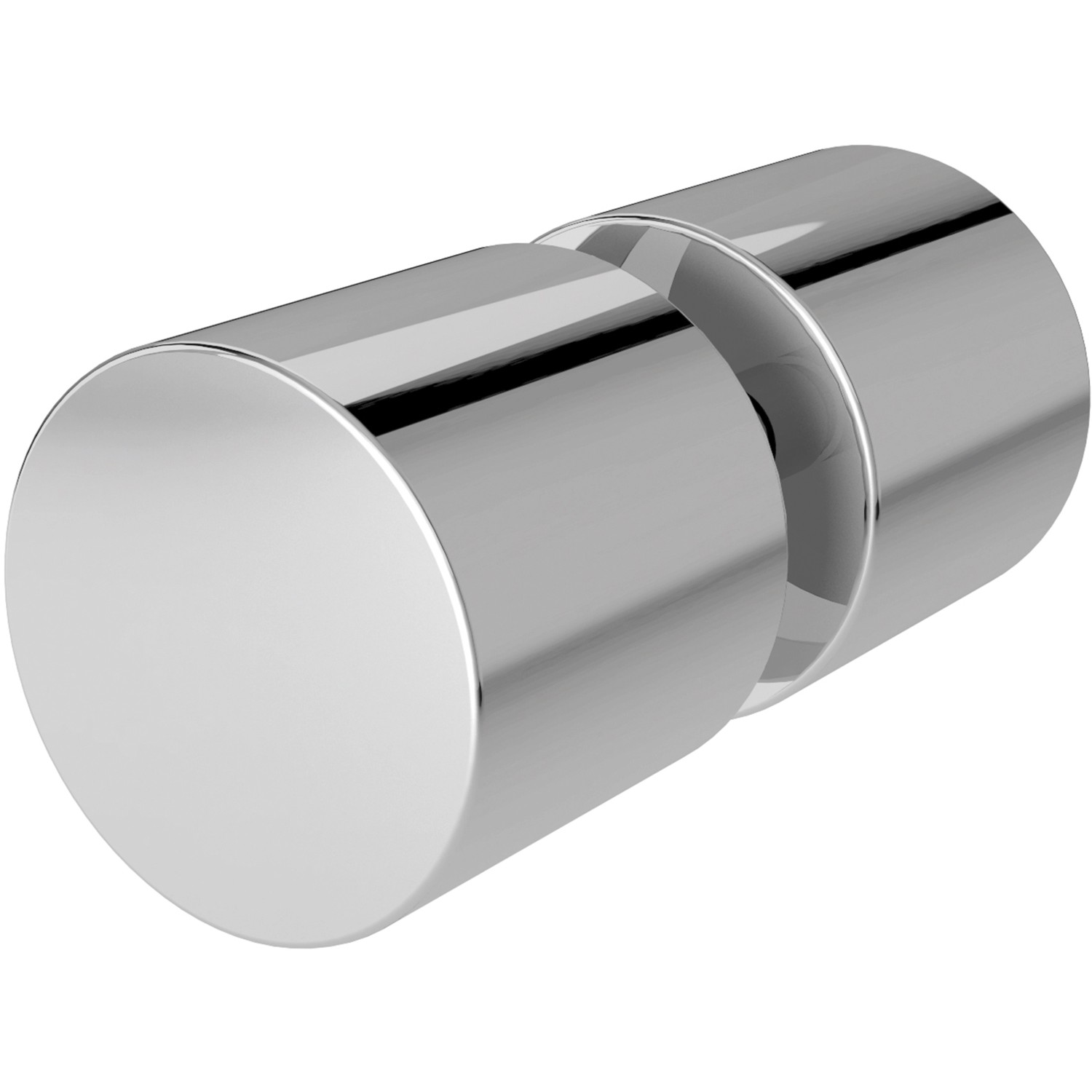 Detailaufnahme: Griff der Schulte ExpressPlus Duschkabine MasterClass, Chrom-Optik.