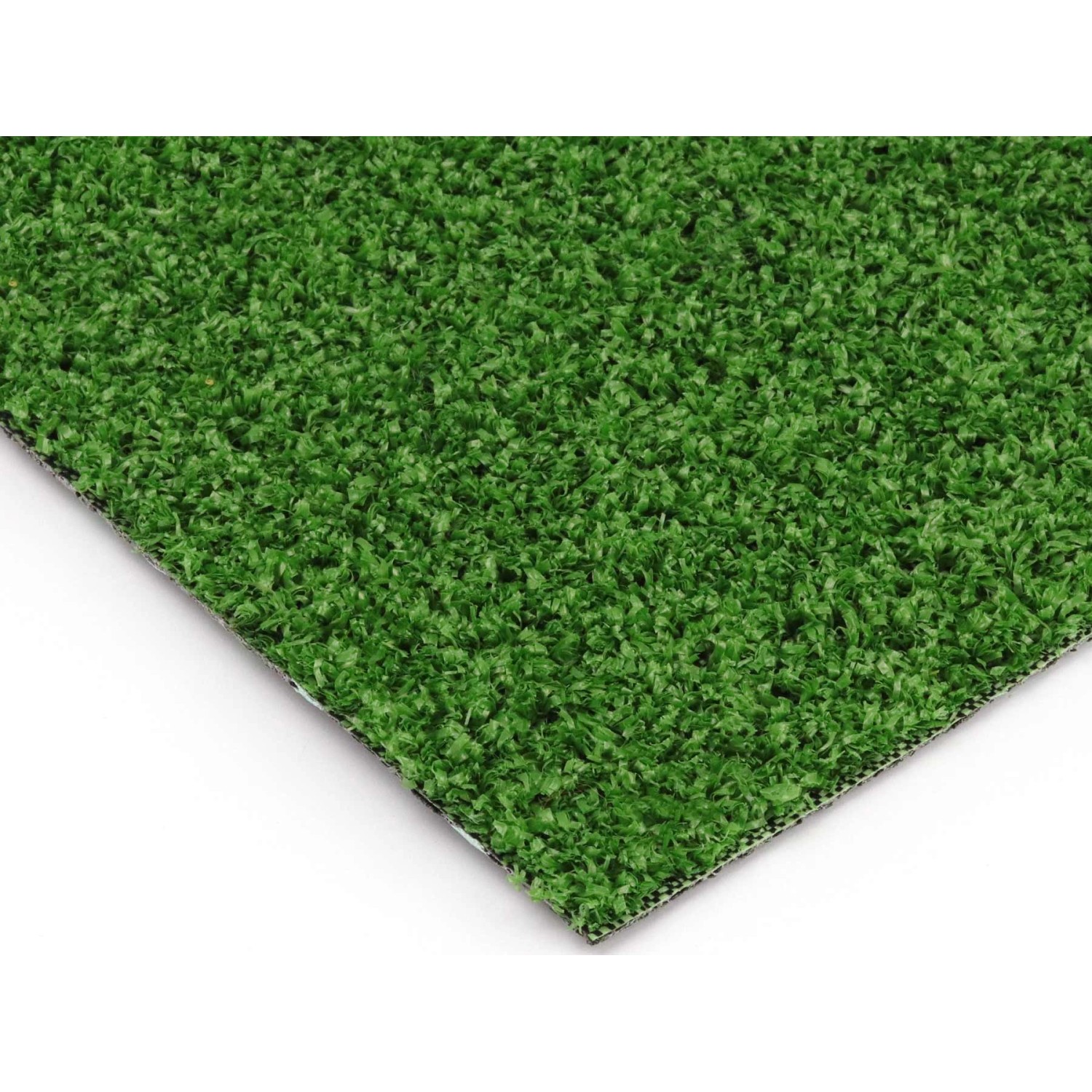Detailaufnahme des grünen Primaflor Kunstrasen Wimbledon, ideal als Balkonbelag.