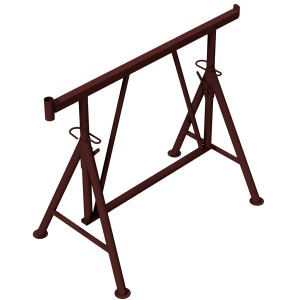 Brauner Schake Faltgerüstbock Compact S, 1,2 m x 1,30 m, ideal für Bauarbeiten.