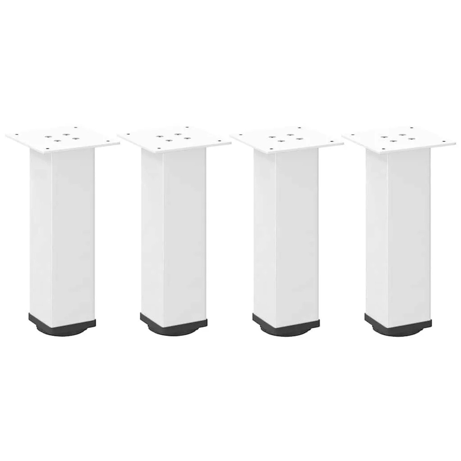 vidaXL Couchtischbeine 4 Stk Weiß 30-32 cm Stahl 4012461 günstig online kaufen