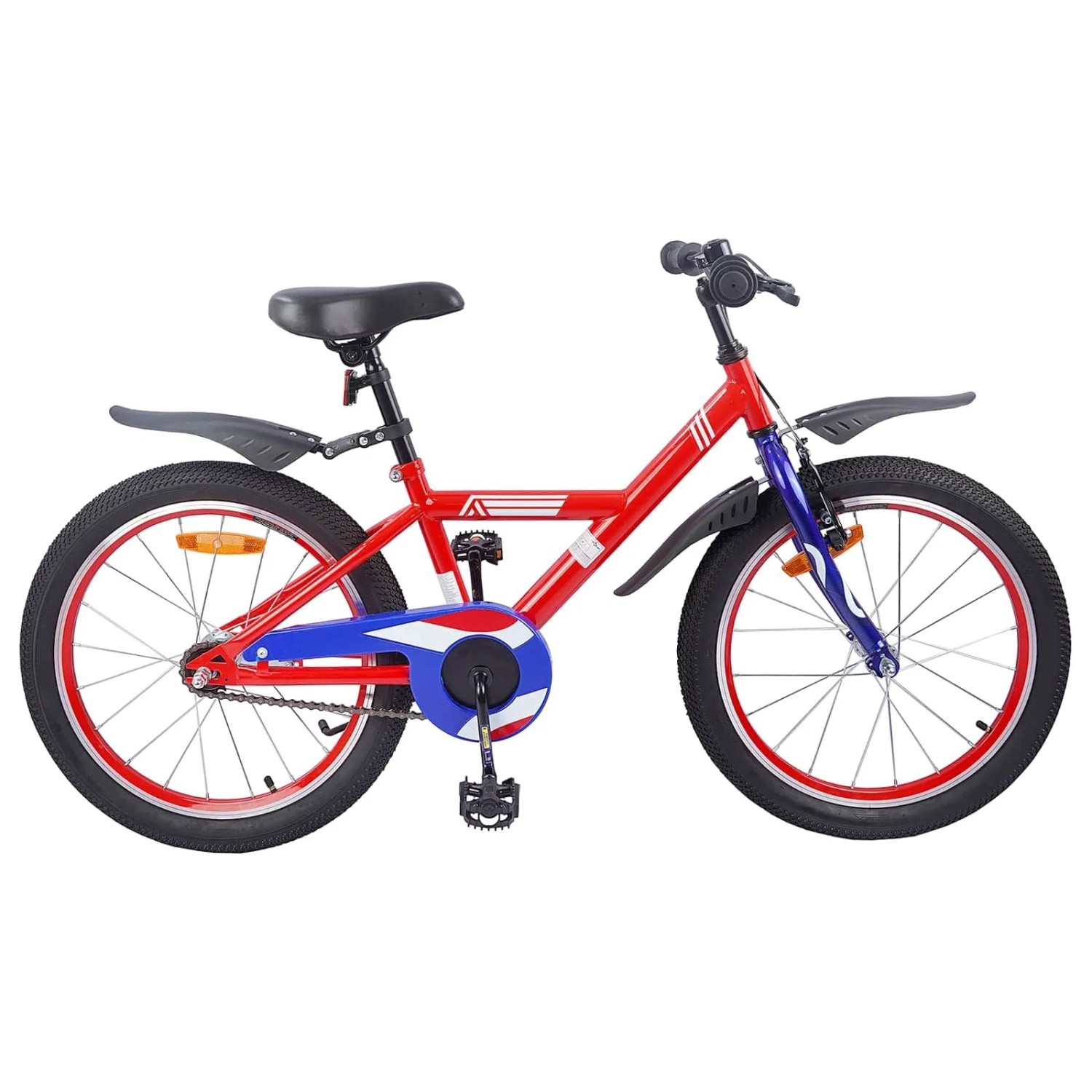 vidaXL Kinderfahrrad 18 Zoll für 5-7 Jahre Alt Rot 42009620