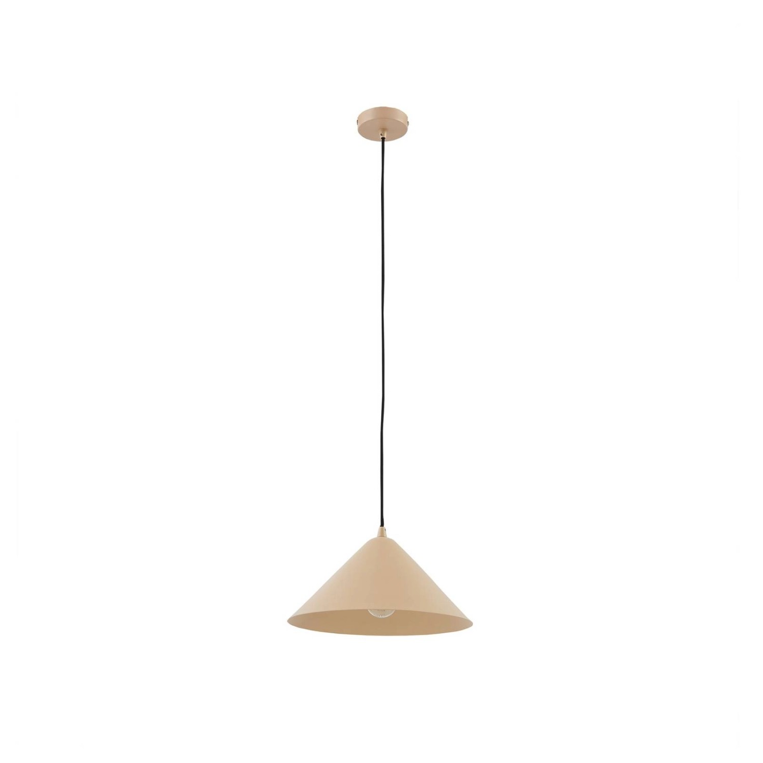 Lindby Pendelleuchte Clarine 10030895 Modern in Creme aus Metall 1-flammig günstig online kaufen