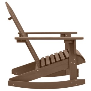 vidaXL Garten-Schaukelstuhl Holz Braun 45705