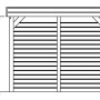 Technische Zeichnung: Skan Holz Carport Friesland Set 2, Maße und Details zum Aufbau.