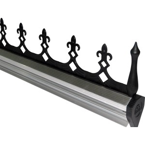 Juliana Dachfirstverzierung für Gewächshaus Gärtner 18,8 m², schwarz.