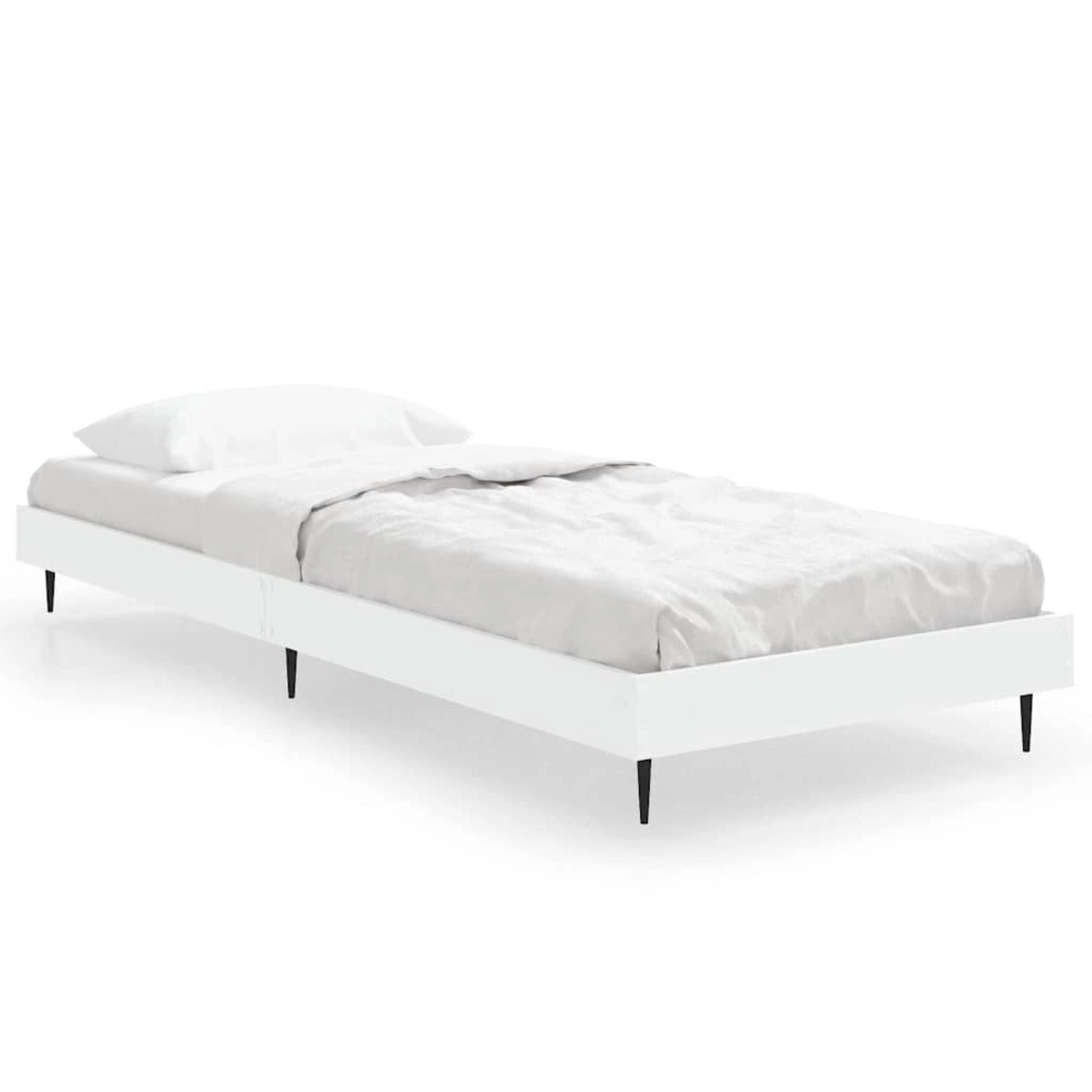 vidaXL Bettgestell Weiß 75x190 cm Holzwerkstoff 832309 günstig online kaufen