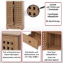 MCW Schrank N87 3D-Flecht-Design Soft-Close 138x80x36cm Braun_2