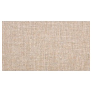 Beiger, wetterfester Outdoor Teppich Parma, geeignet für Terrasse und Garten, 60x750cm.