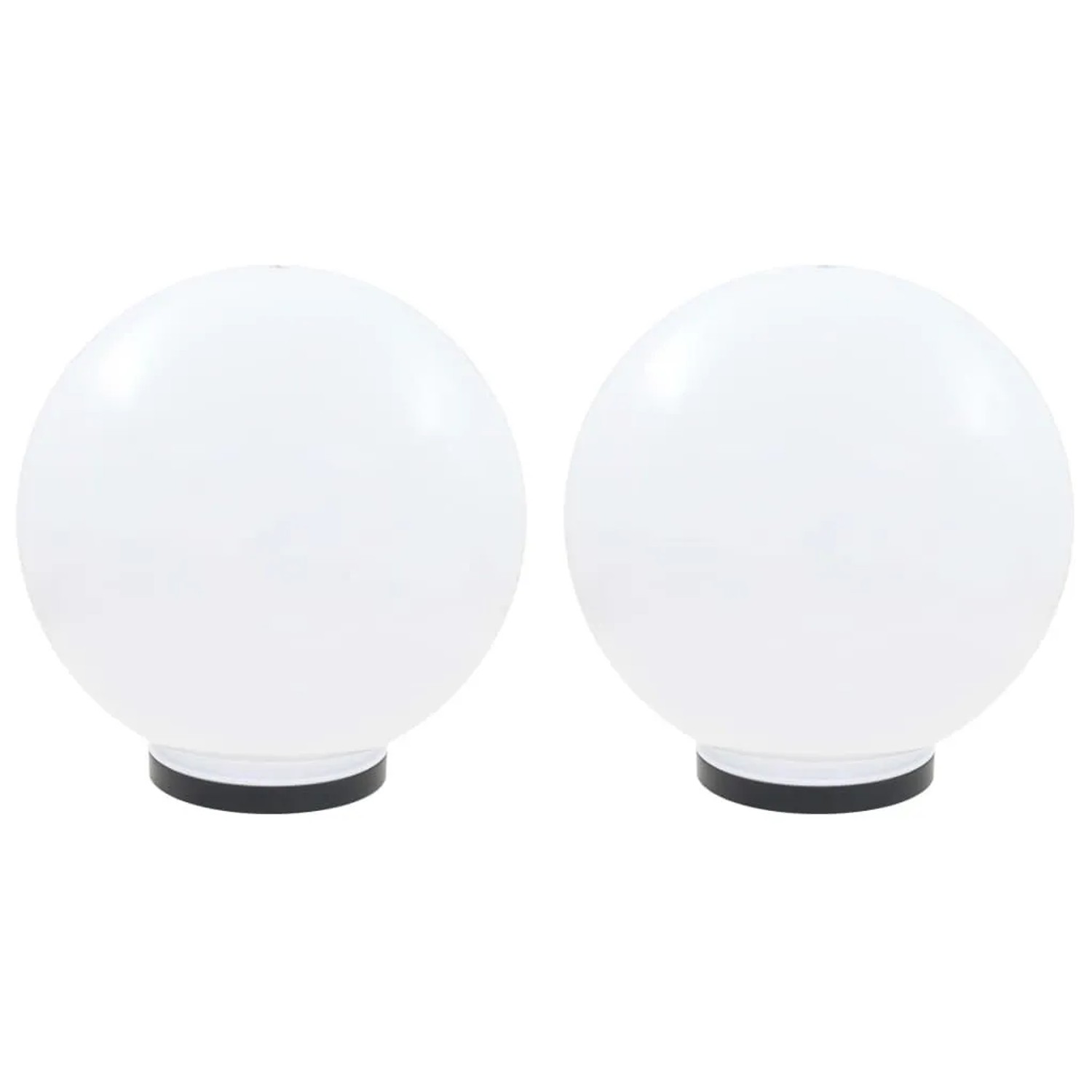 vidaXL LED-Gartenleuchten 2 Stk Kugelförmig 40 cm PMMA 50657