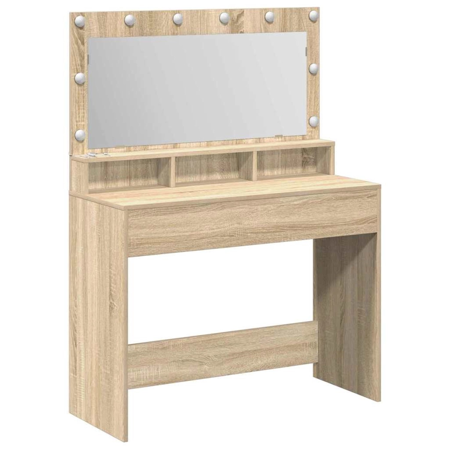 vidaXL Schminktisch Sonoma-Eiche 100 x 41 x 135 cm Holzwerkstoff 865102 günstig online kaufen