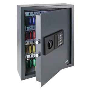 HMF 2071-11 Schlüsseltresor Zahlenschloss 71 Haken  46 x 36 x 12 cm Anthrazit