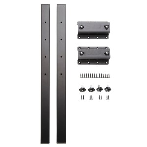 SOTECH 1 Paar Tischplattenverlängerung 600 x 40 x 40 mm Schwarz Inkl. Montageset