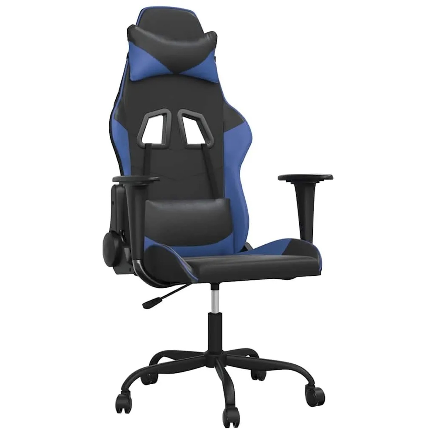vidaXL Gaming-Stuhl Schwarz und Blau Kunstleder 3143641 günstig online kaufen