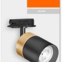 Ledvance Schienensystem Spot Stelle Cylinder, weiß-gold, 14,2 cm. Deckenspot für GU10 Lampen.