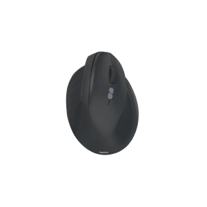 Ergonomische Hama Vertikalmaus EWM-600R, kabellos, schwarz, für komfortables Arbeiten am Computer.