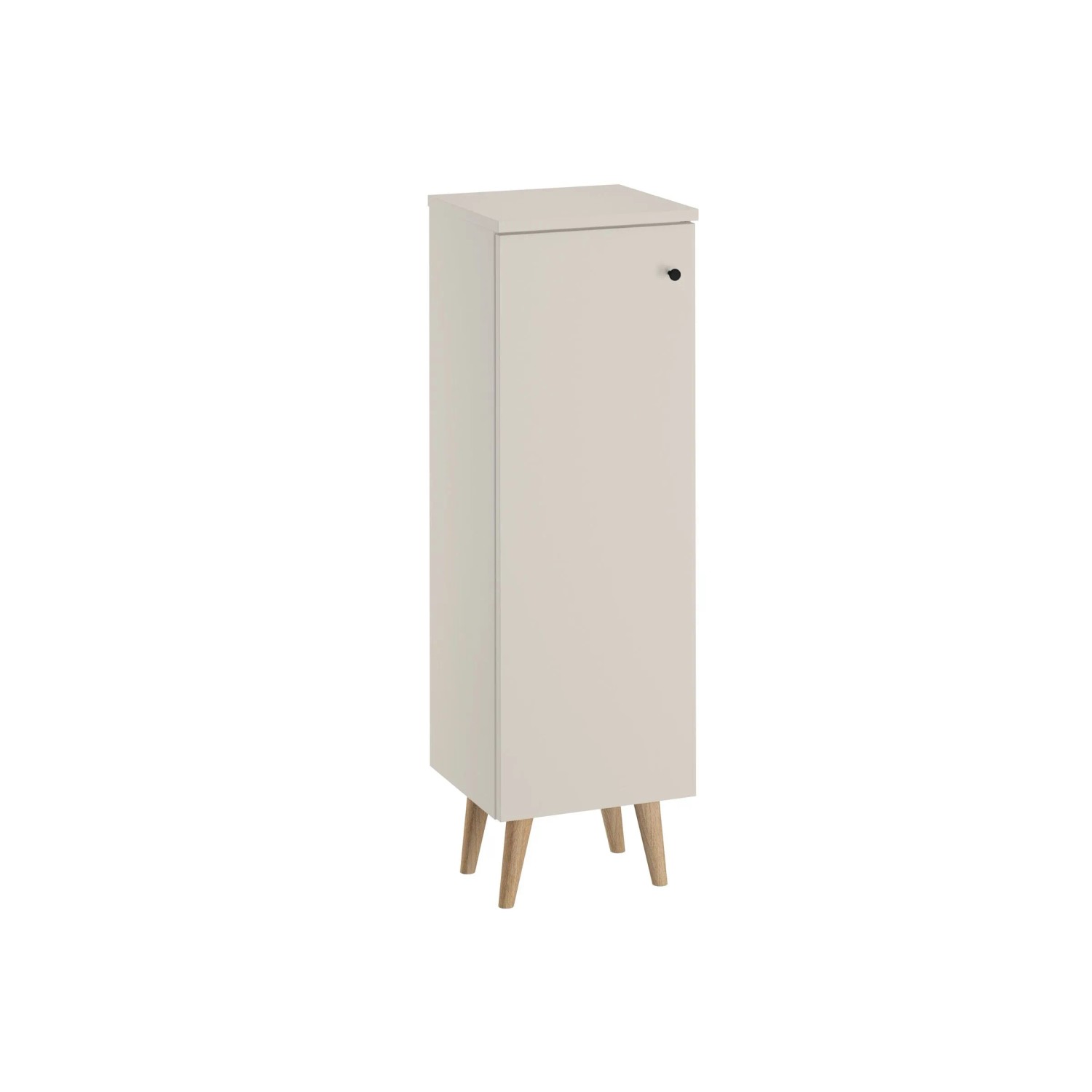 Erst-Holz Badschrank Taupe mit Füße Schrank mit Füße