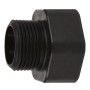 Schwarzer Adapter (33,3 mm) für Einhell Gartenpumpe GE-GP 1145 ECO.