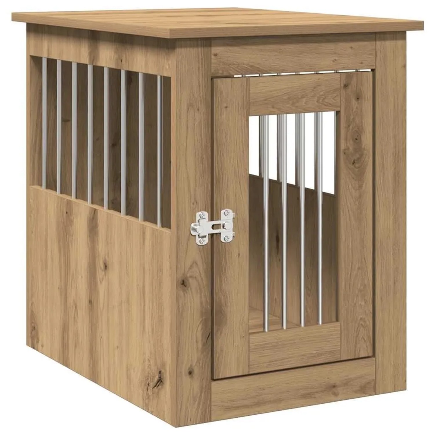 vidaXL Hundekäfig im Möbelstil Artisan-Eiche 45x62x59 cm Holzwerkstoff 857637