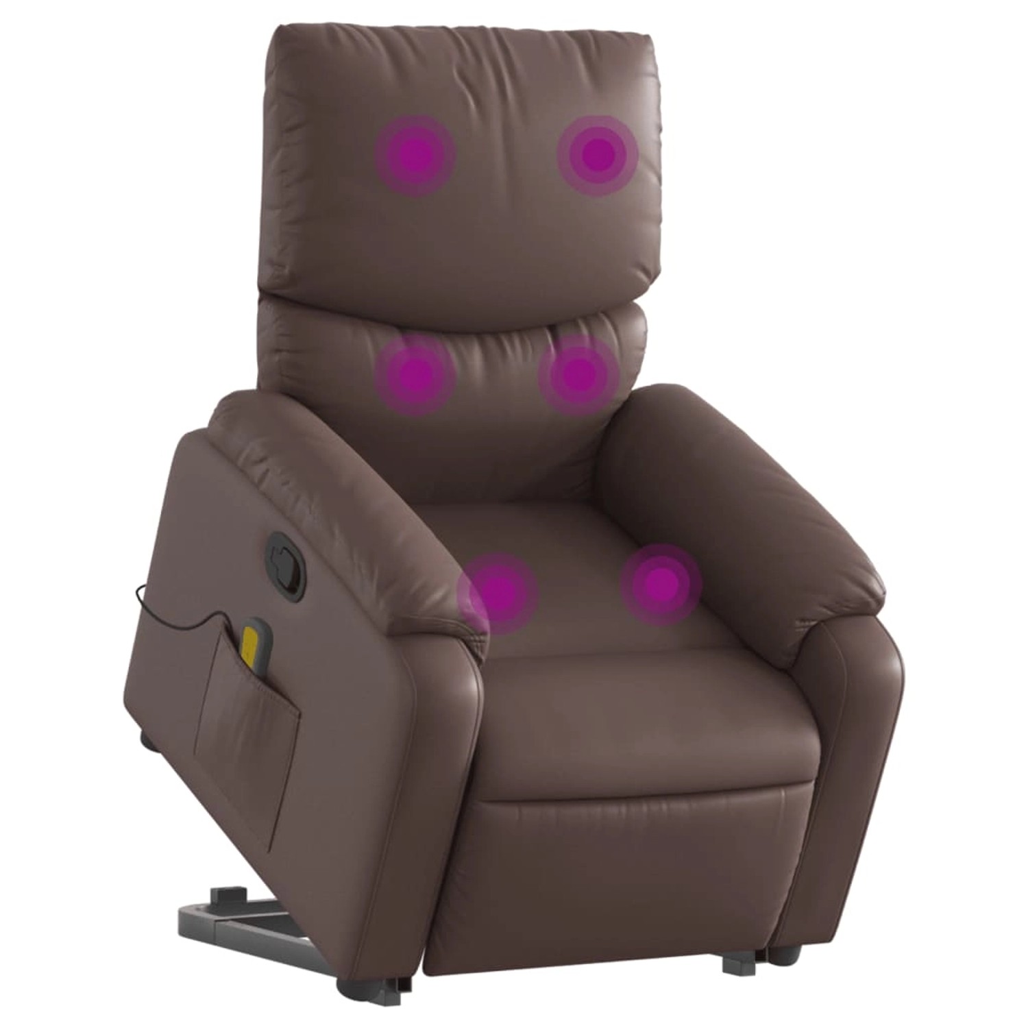 vidaXL Massagesessel mit Aufstehhilfe Braun Kunstleder Modell 8 günstig online kaufen