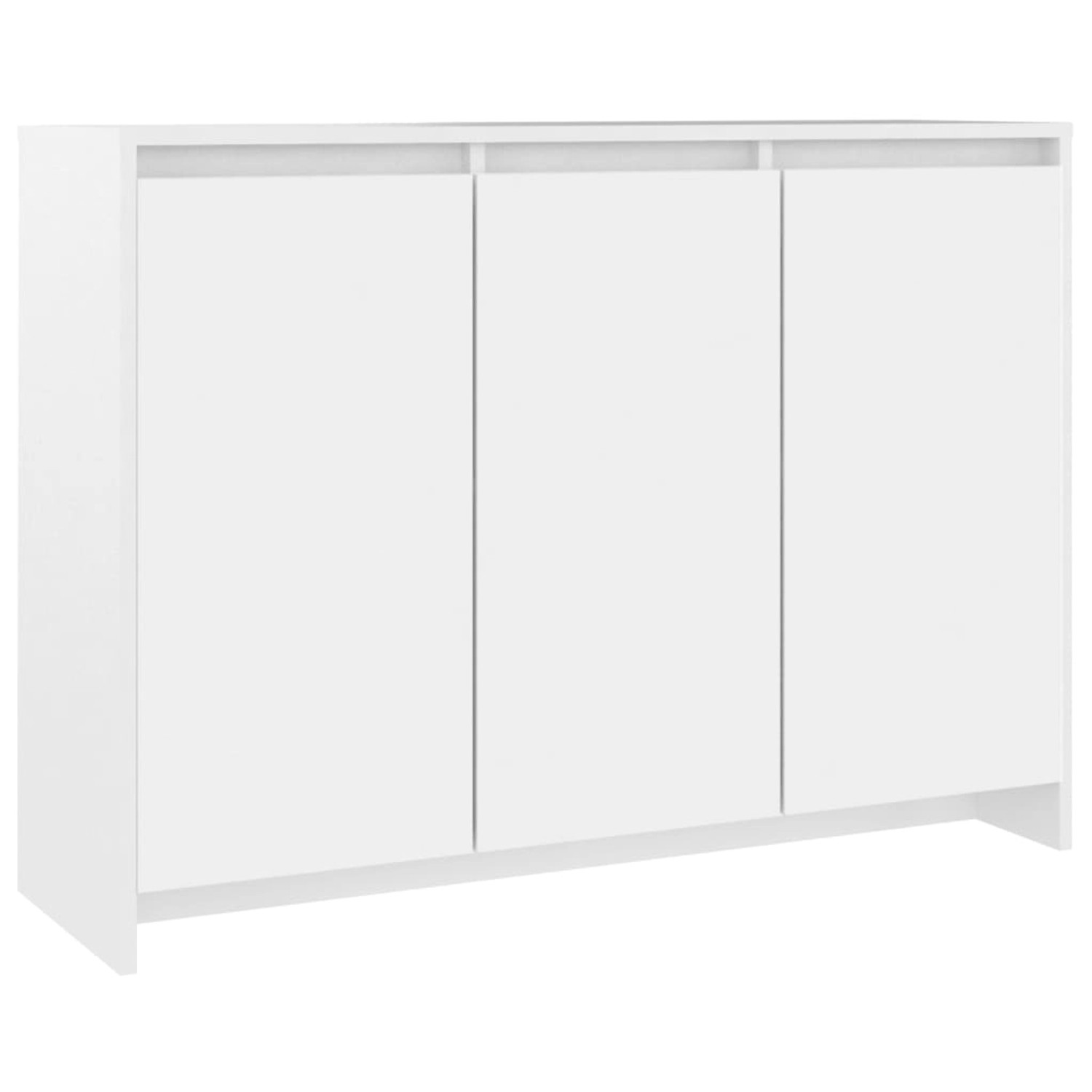 vidaXL Sideboard Weiß 102x33x75 cm Holzwerkstoff 809773