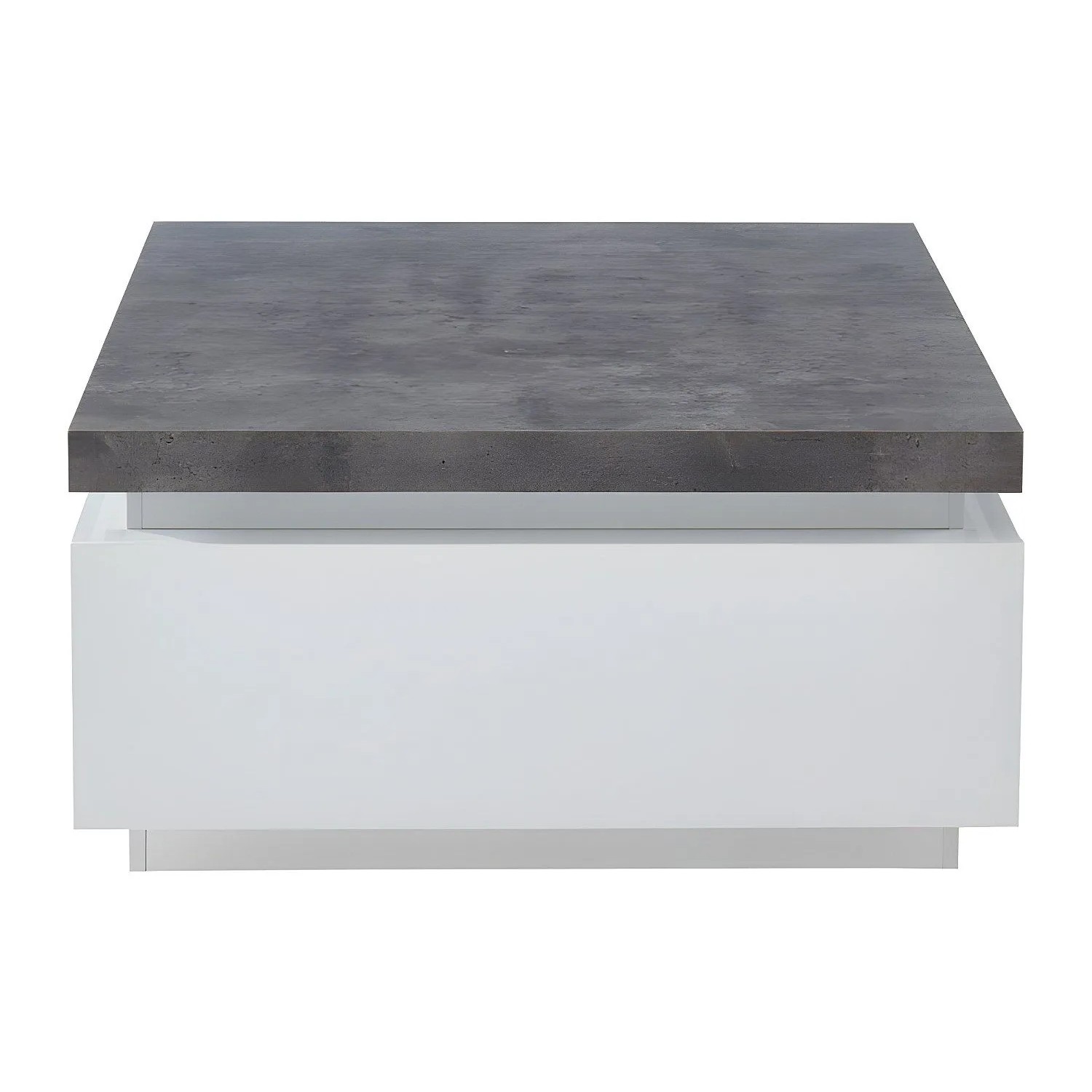 Vente-unique Couchtisch Halo Grau  Weiß 90 cm