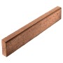 Brauner Tiefbordstein (100x20x8 cm) zur Beet- und Wegeinfassung.