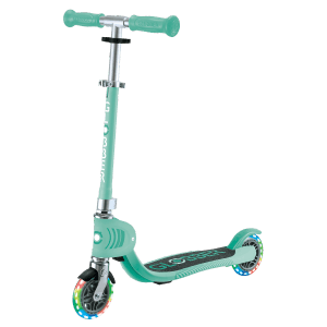 Globber Flow Foldable Junior Lights Roller 121 mm ABEC 9 Verstellbar Klappmechanismus LED-Leuchtrollen Mint