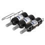 PKM Universal-Flaschenregal FR3-313 Edelstahl 3 Flaschen 10,2 x 31,3 x 30,8 cm_3