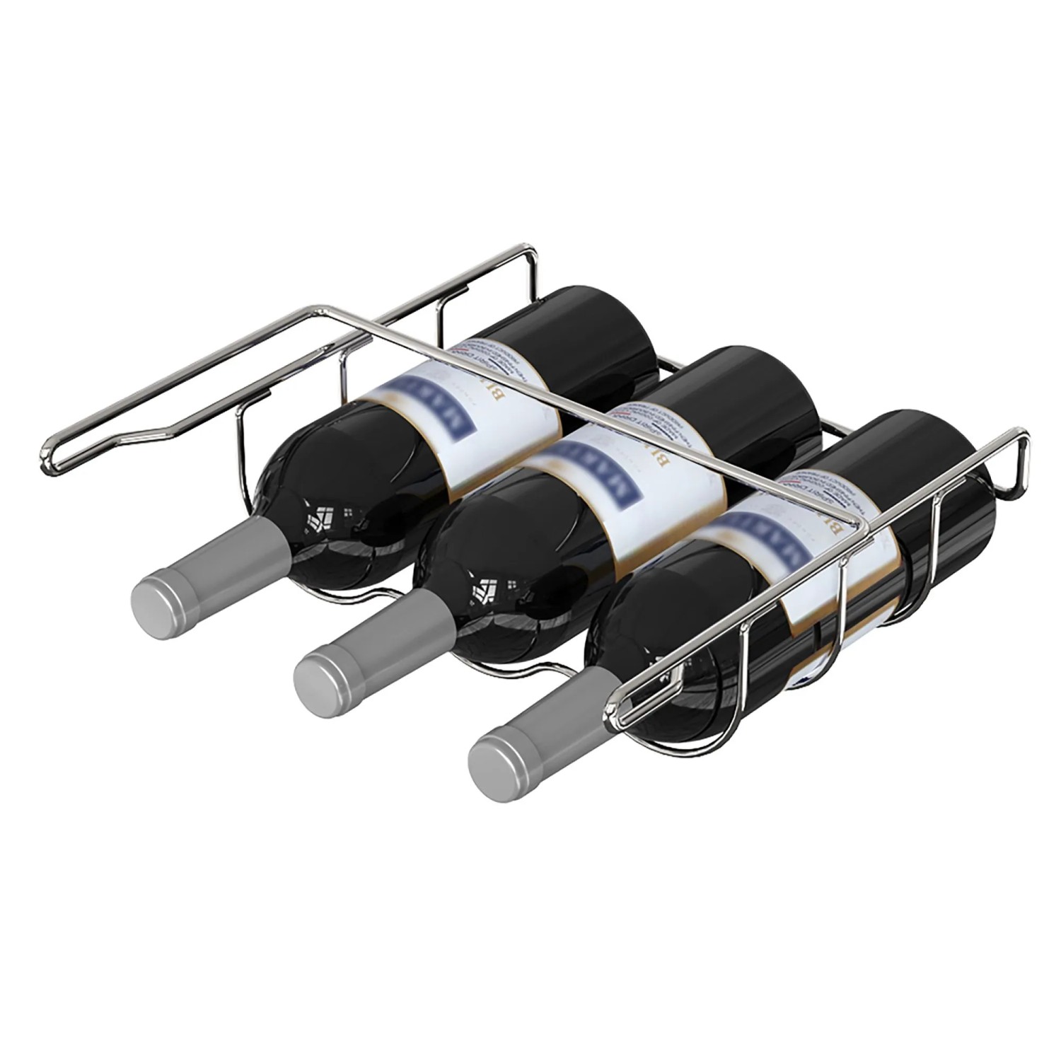 PKM Universal-Flaschenregal FR3-313 Edelstahl 3 Flaschen 10,2 x 31,3 x 30,8 cm_3