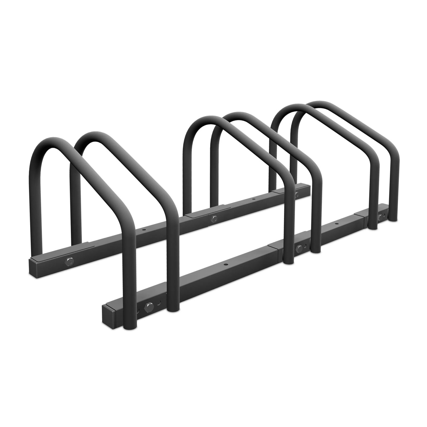 Relaxdays Fahrradständer Anthrazit für 3 Fahrräder 27 cm x 67,5 cm x 33 cm