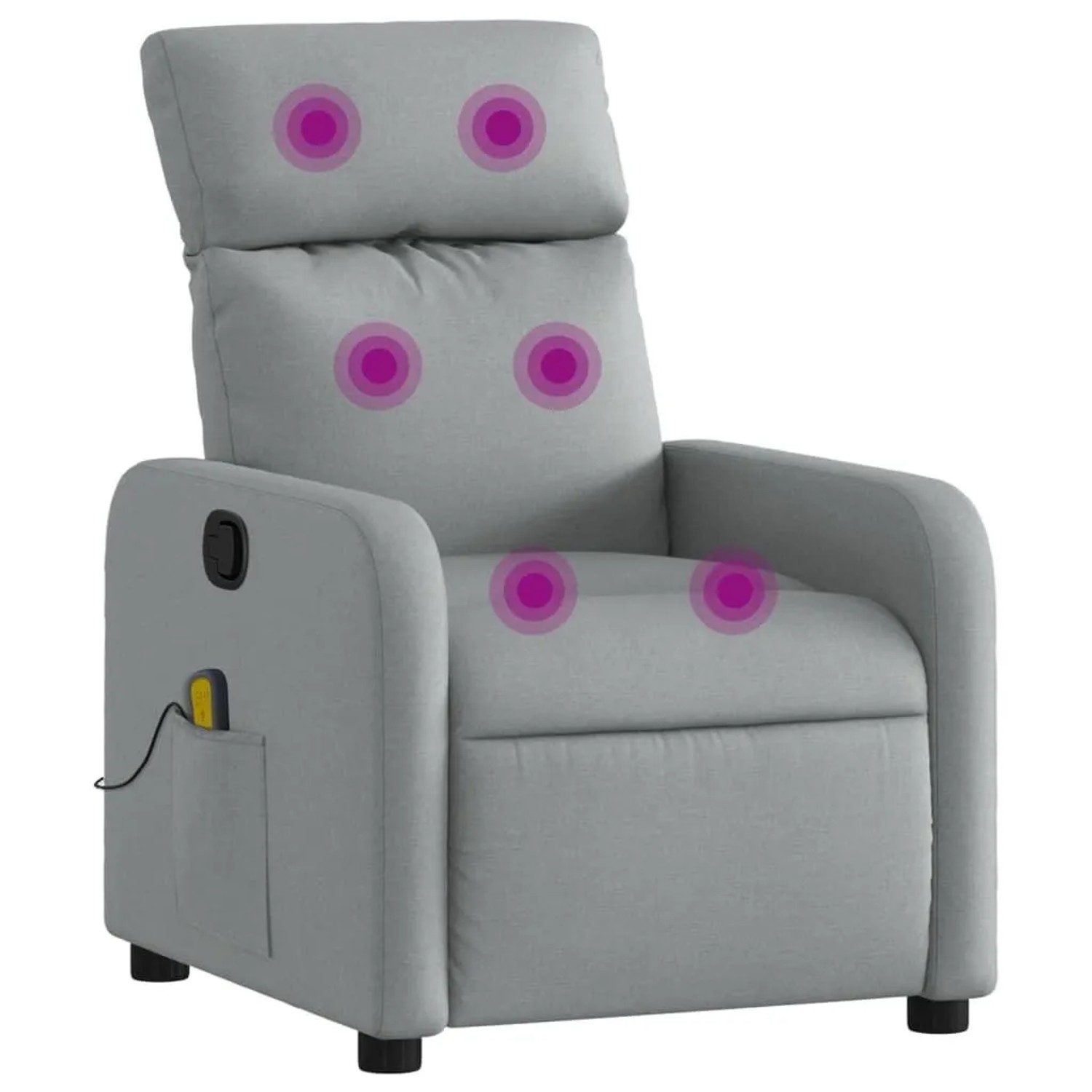 vidaXL Massage-Relaxsessel Hellgrau Stoff 3206863 günstig online kaufen