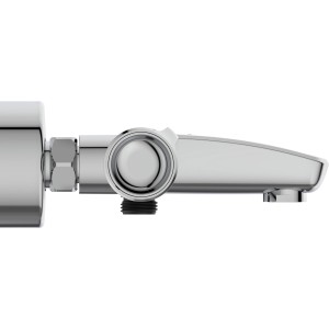 Ideal Standard Ceratherm T50 Badethermostat Aufputz in Chrom, Detailansicht.