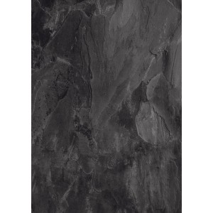 Kronoflooring Laminat Binyl Pro Brecon Slate, wasserfester Boden in dunkler Steinoptik.
