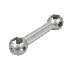 Fischer Knochenschlüssel für Schrauben von 6-15 mm, silberfarben, Reparatur- und Ersatzteil.