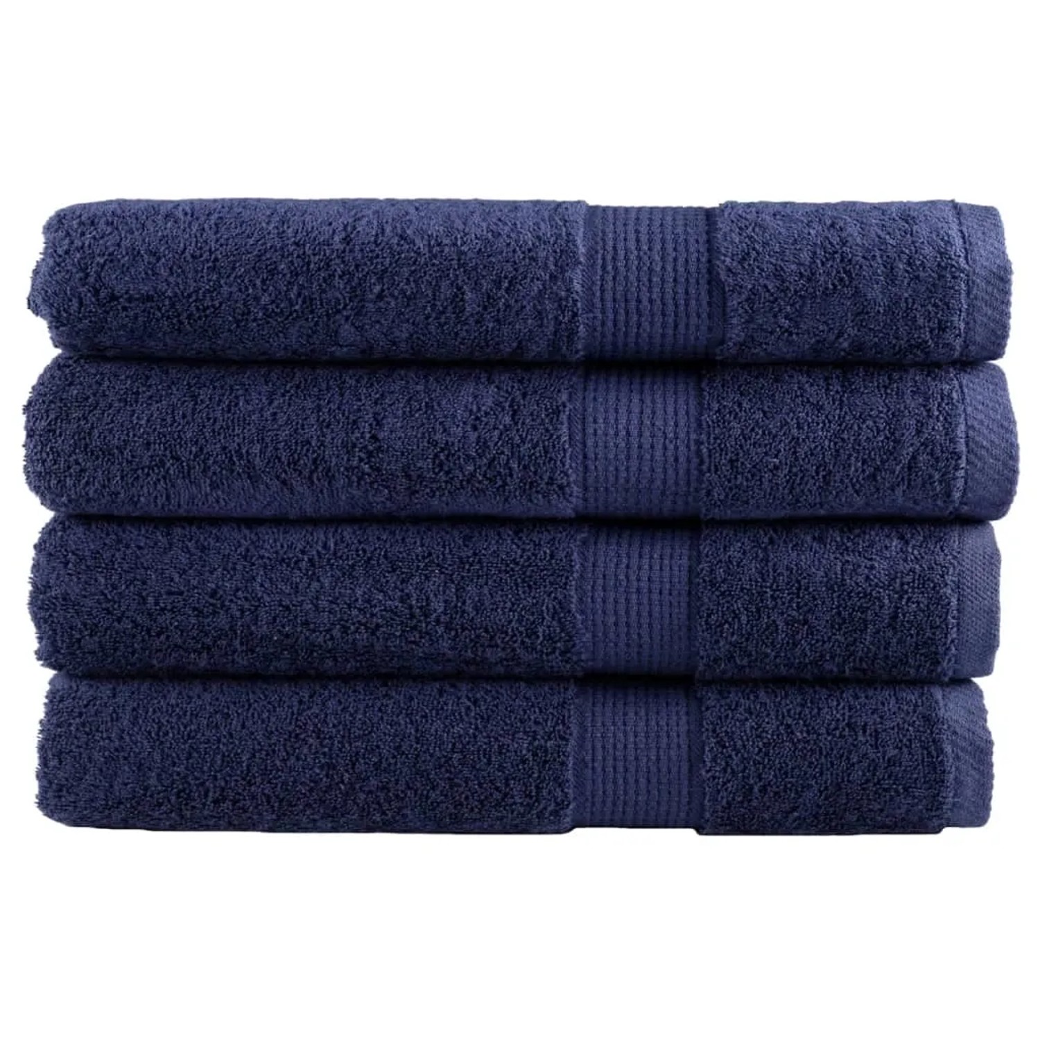 vidaXL Premium-Saunatücher 4 Stk Marineblau 80x200 600g/m2 Baumwolle