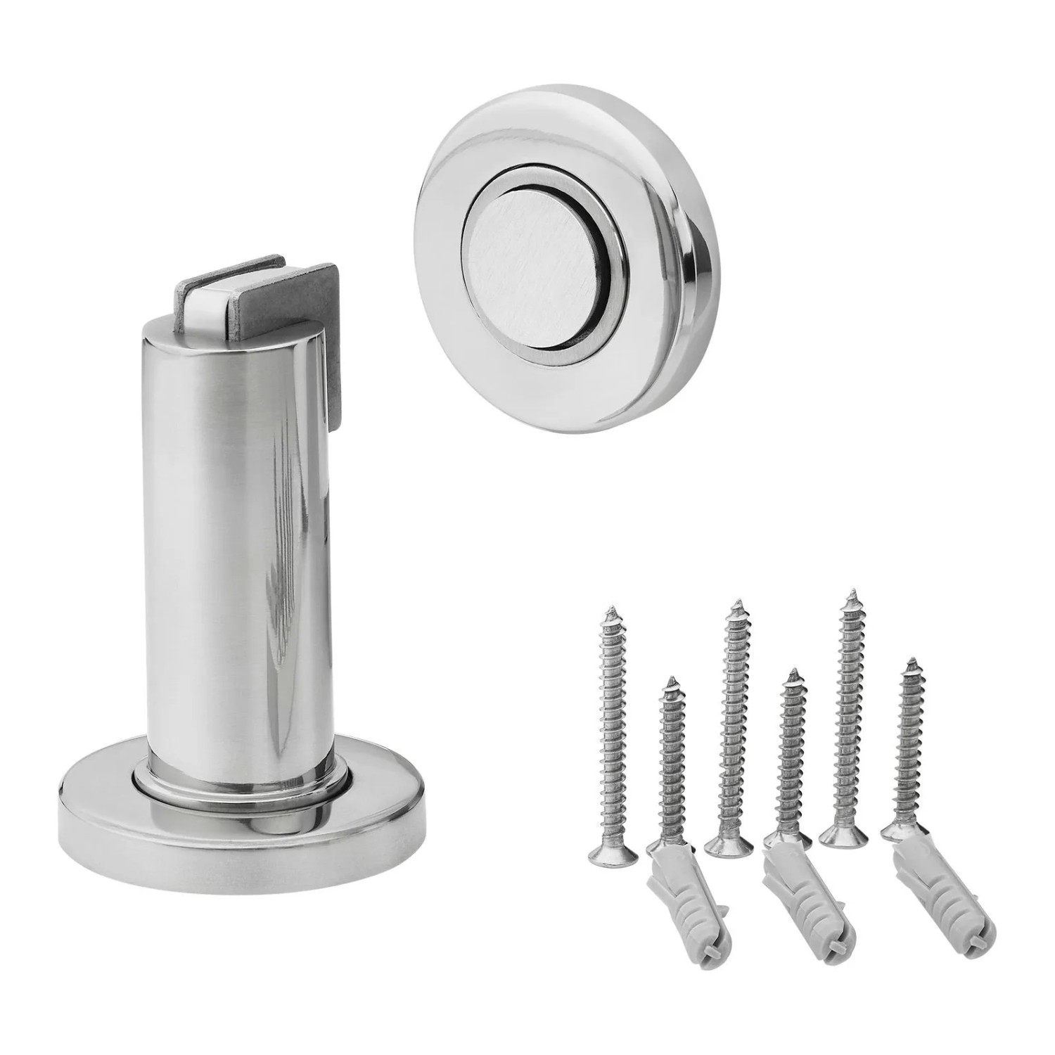 SOTECH Türfeststeller MAGNETO Ø30 Ø36 mm H 40 mm Edelstahl Glänzend Poliert