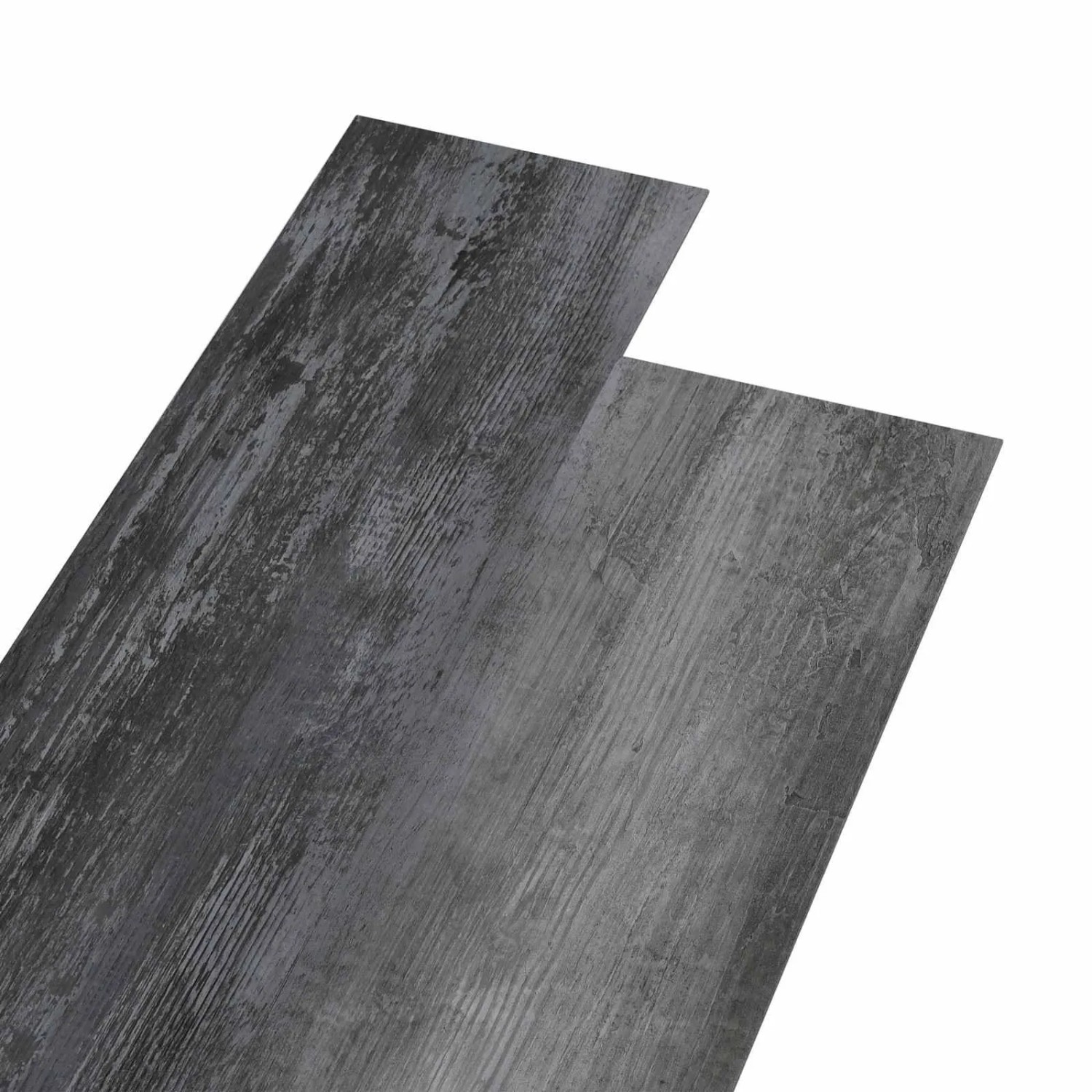 vidaXL Selbstklebende Bodenbelagsdiele 32 Stk Glänzendes Grau 4,46 m² 42046305
